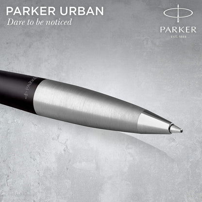 Parker Jotter Originals Fountain Pen Classic White Finish Medium Nib Blue & Black Ink