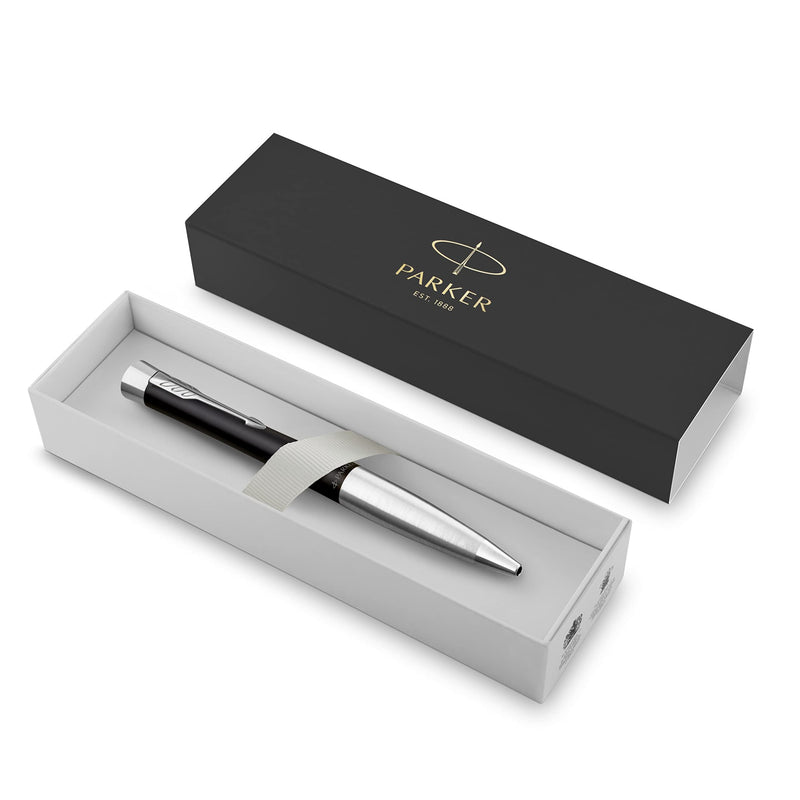 Parker Jotter Originals Fountain Pen Classic White Finish Medium Nib Blue & Black Ink