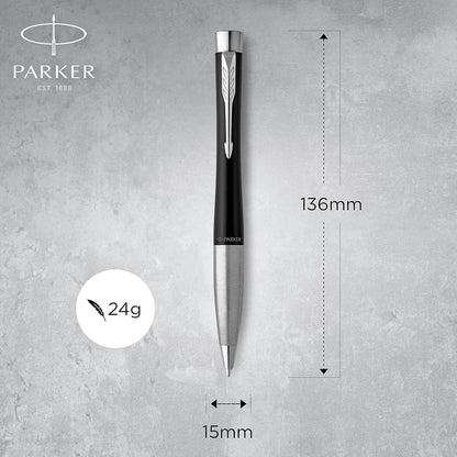 Parker Jotter Originals Fountain Pen Classic White Finish Medium Nib Blue & Black Ink