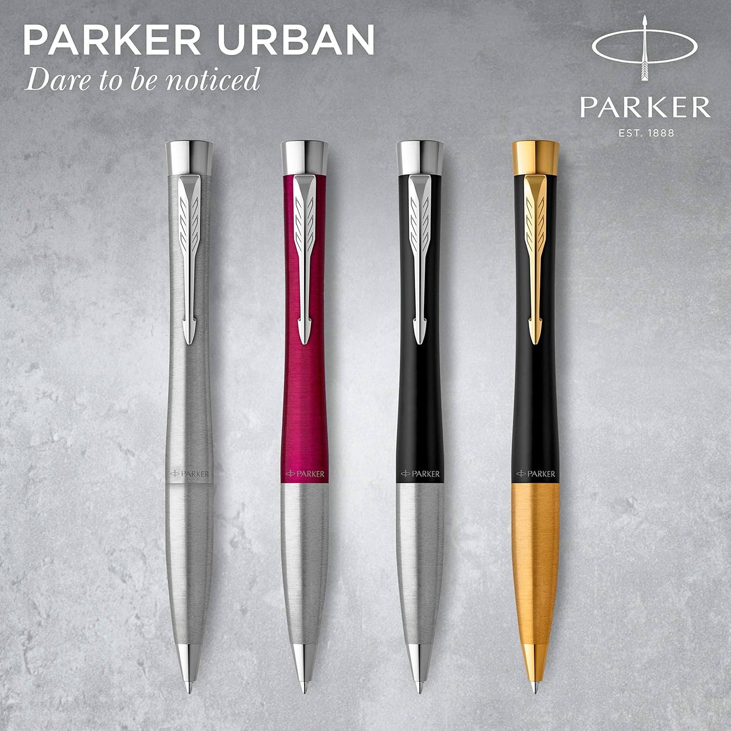 Parker Jotter Originals Fountain Pen Classic White Finish Medium Nib Blue & Black Ink