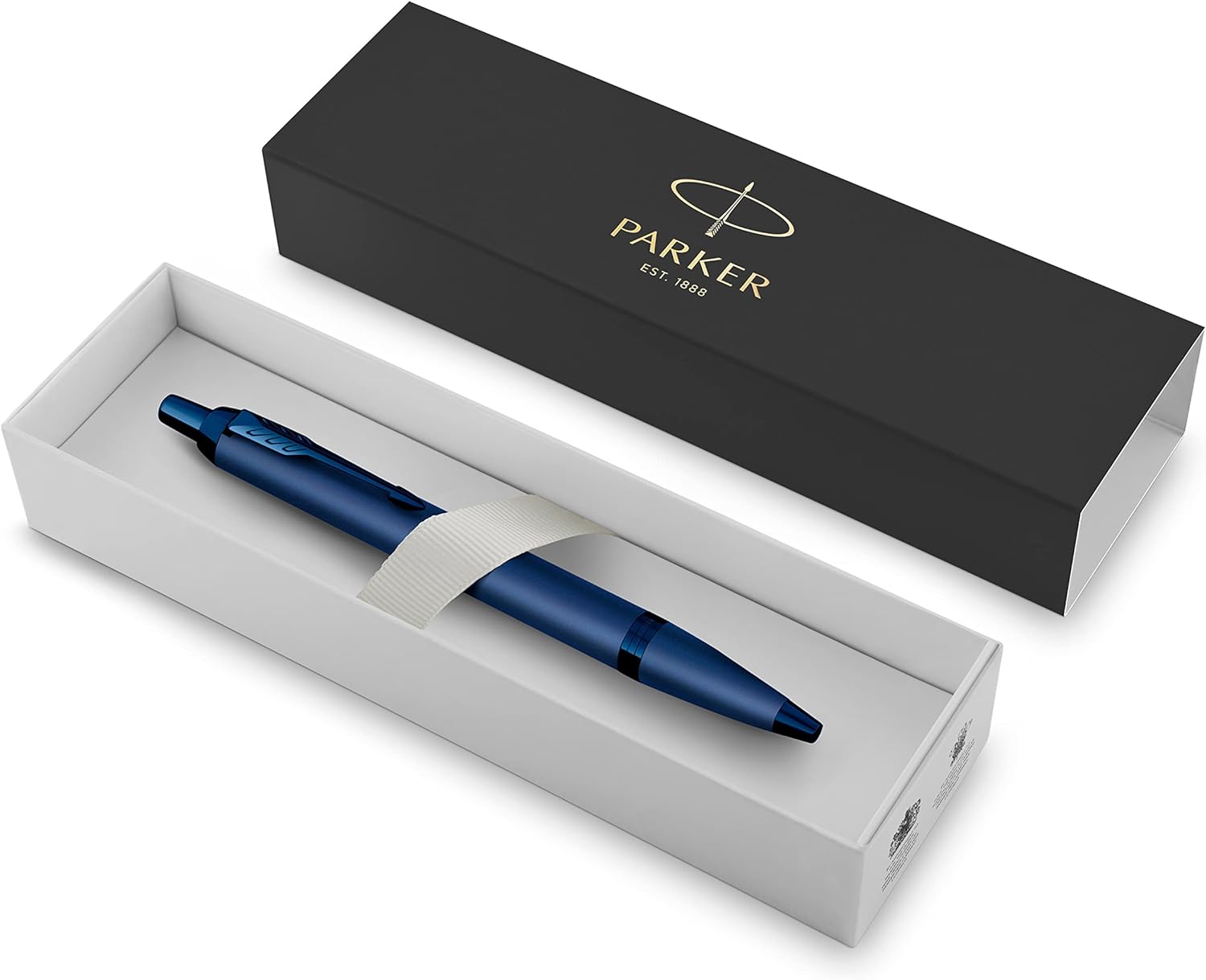 Parker IM Monochrome Ballpoint Pen, Blue Finish and Trims, Medium Point with Blue Ink, Gift Box