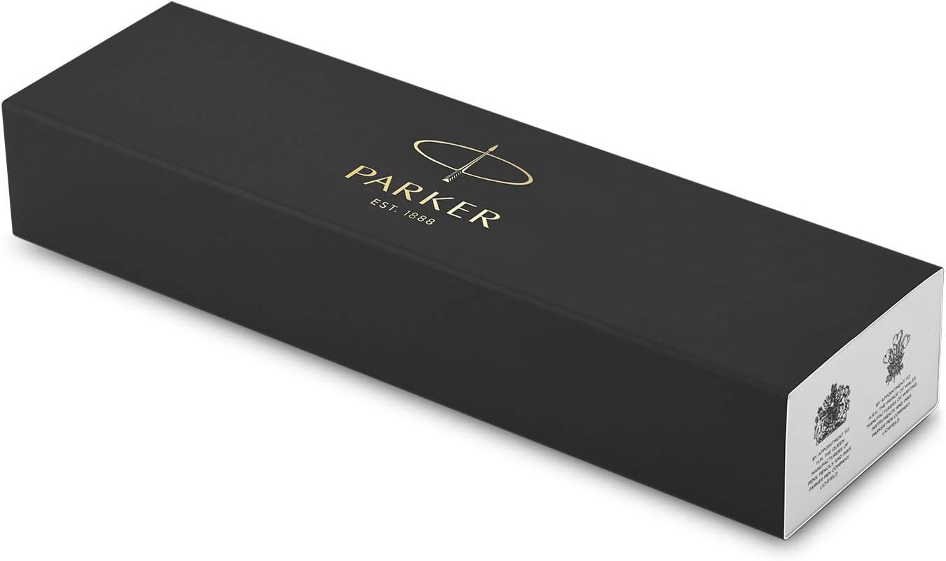 PARKER IM Fountain Pen, Brushed Metal, Medium Nib with Blue Ink Refill, Gift Box (1931656