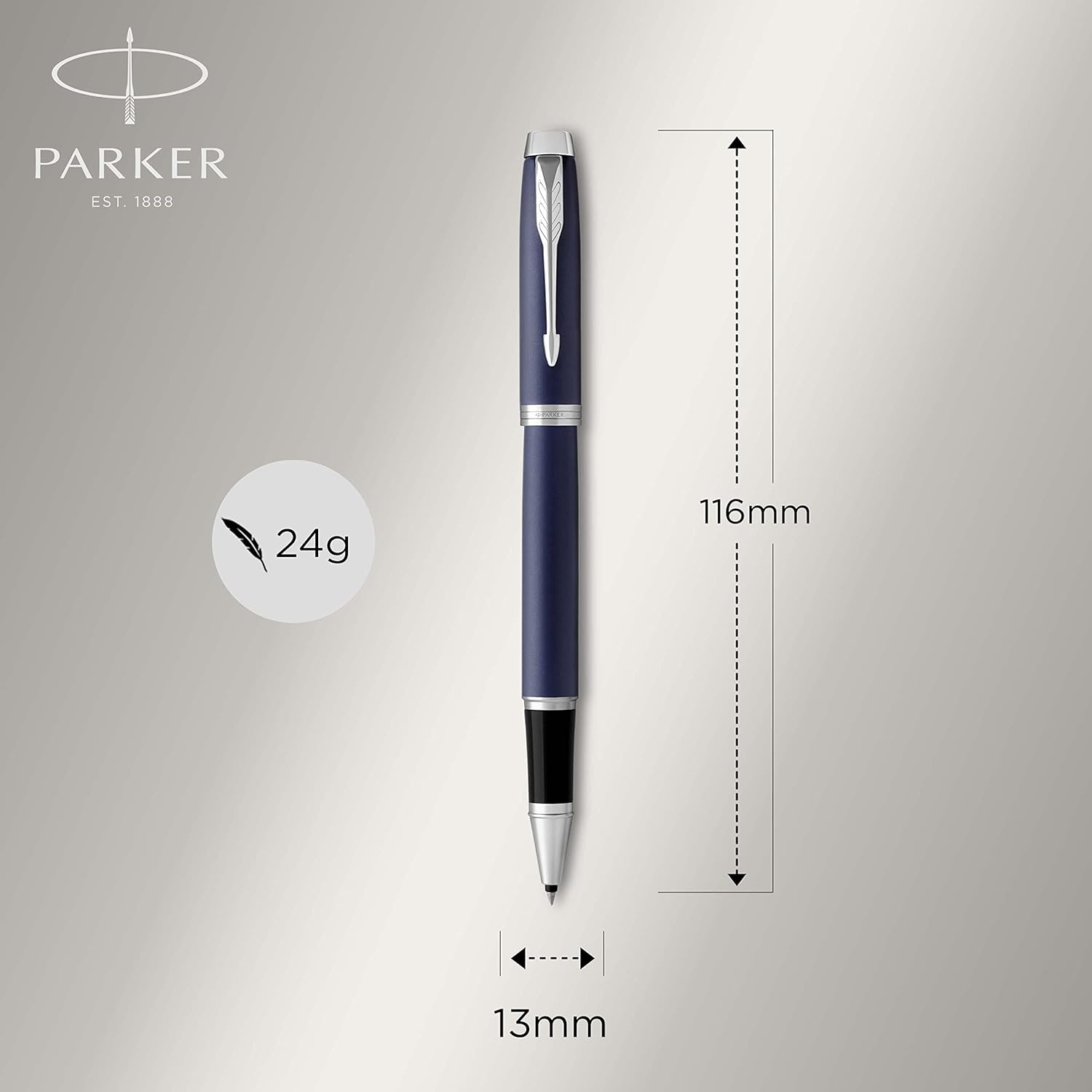 Parker IM Rollerball Pen | Matte Blue | Fine Point Black Ink | Gift Box