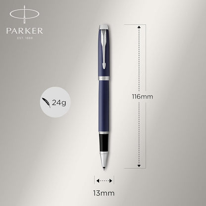 Parker IM Rollerball Pen | Matte Blue | Fine Point Black Ink | Gift Box