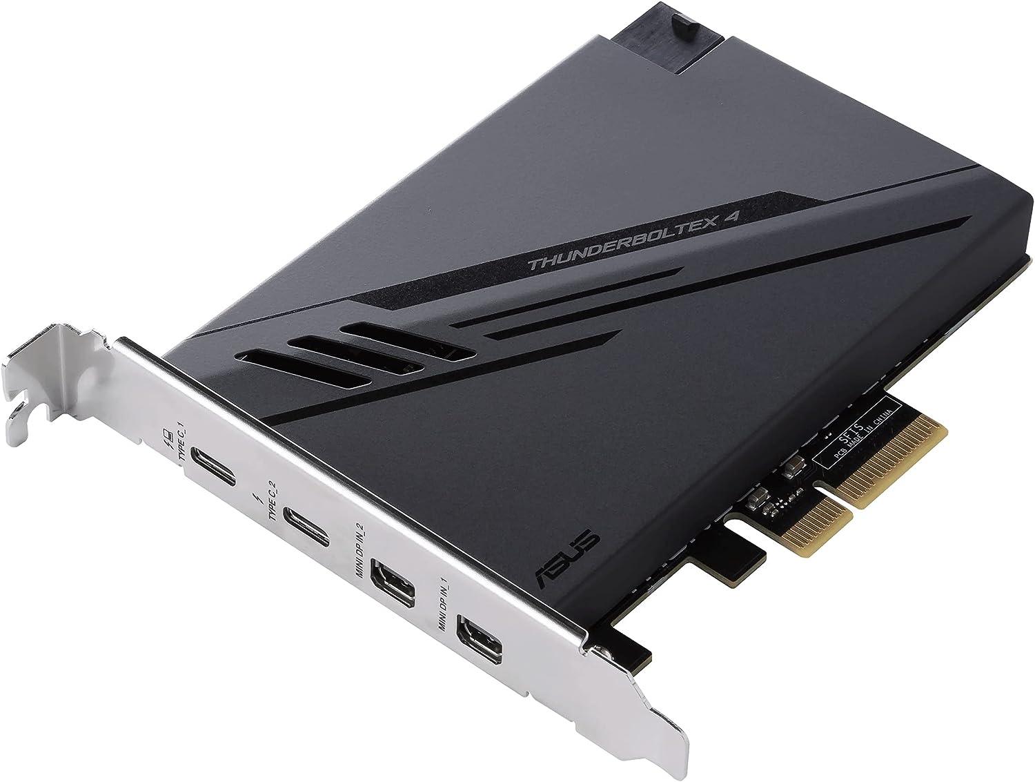 ASUS ThunderboltEX 4 Card, PCI Express, 2 x Thunderbolt 4 (USB-C), 2 x Mini DisplayPort In, TBT Header, USB 2.0 Header