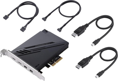 ASUS ThunderboltEX 4 Card, PCI Express, 2 x Thunderbolt 4 (USB-C), 2 x Mini DisplayPort In, TBT Header, USB 2.0 Header
