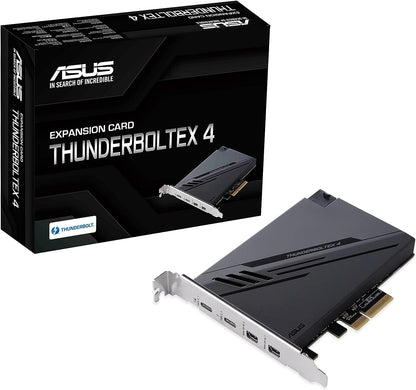 ASUS ThunderboltEX 4 Card, PCI Express, 2 x Thunderbolt 4 (USB-C), 2 x Mini DisplayPort In, TBT Header, USB 2.0 Header