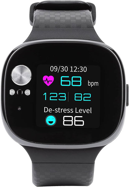 ASUS VivoWatch BP ceramic, heart rate and pressure, accelerometer and GPS, sleep quality and stress level, battery life up to 15 days, Bluetooth, Android and iOS.