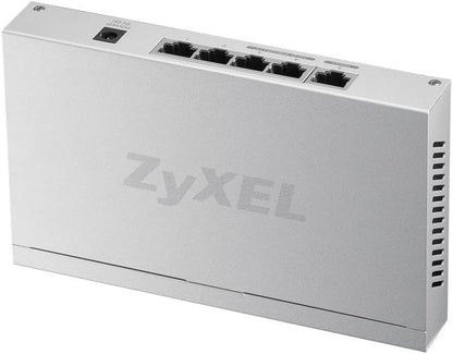 Zyxel 5-Port Desktop Gigabit Ethernet Switch - custodia metallica, Garanzia a Vita