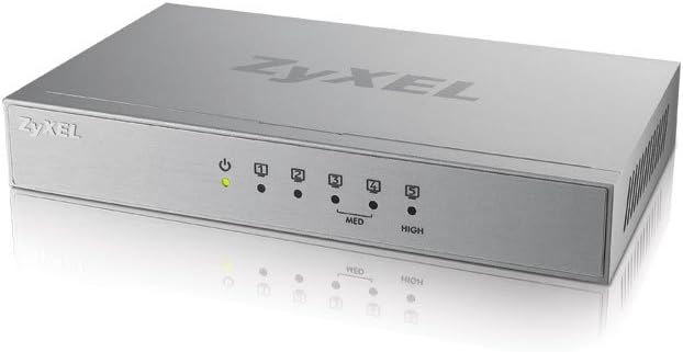 Zyxel 5-Port Desktop Gigabit Ethernet Switch - custodia metallica, Garanzia a Vita
