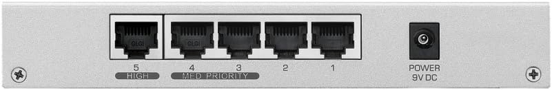 Zyxel 5-Port Desktop Gigabit Ethernet Switch - custodia metallica, Garanzia a Vita