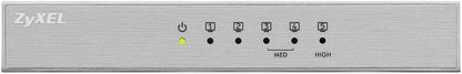 Zyxel 5-Port Desktop Gigabit Ethernet Switch - custodia metallica, Garanzia a Vita