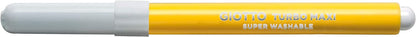 GIOTTO Turbo Maxi Super Washable Felt Tip Fibre Pens, 48 Pens, Large Tip Nib 5mm, Assorted Colours, Ideal for Children, Parties and Schools
