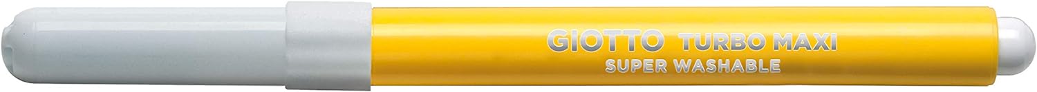 GIOTTO Turbo Maxi Super Washable Felt Tip Fibre Pens, 48 Pens, Large Tip Nib 5mm, Assorted Colours, Ideal for Children, Parties and Schools