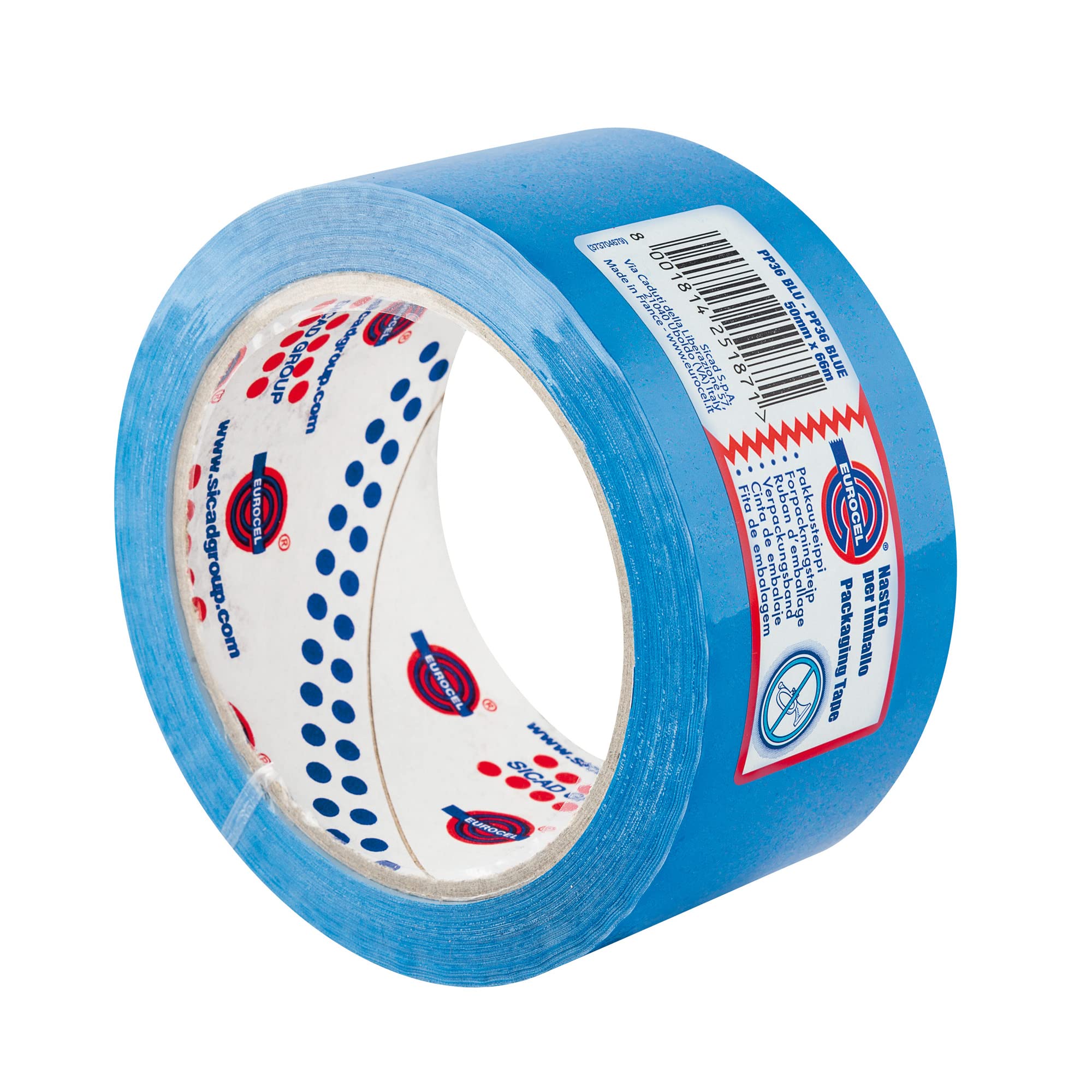 Eurocel 6114366 Coloured Adhesive Tape, Blue