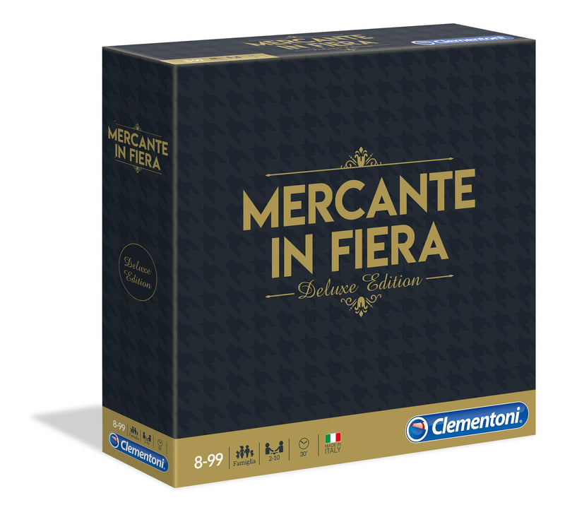 Clementoni Fair Merchant Deluxe Edition Board Games, Multicoloured, 16183 Card Game Mercante in Fiera Deluxe (Italian Language Version)