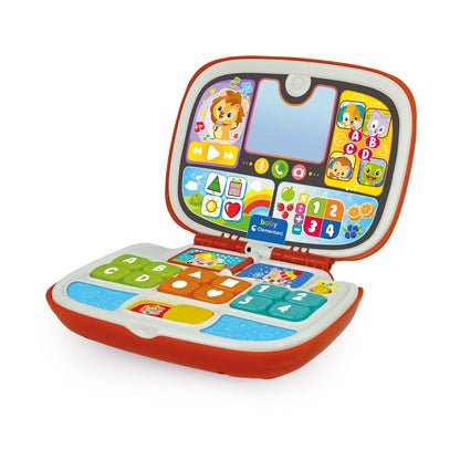 Clementoni - 17677 - Laptop Amici Animali, Gioco Interattivo 9 mesi, Centro Attività e Computer Educativo per Bambini (Versione in Italiano)