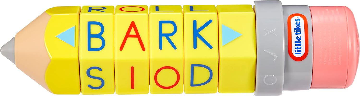 little tikes Learn & Play 100 Words Spell & Spin Pencil - Includes Letters, Spelling, Vocabulary, Phonetics, Alphabet, Sounds - Preschool Education & Learning - For Toddlers Aged From 3 Years