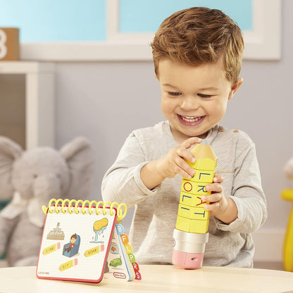 little tikes Learn & Play 100 Words Spell & Spin Pencil - Includes Letters, Spelling, Vocabulary, Phonetics, Alphabet, Sounds - Preschool Education & Learning - For Toddlers Aged From 3 Years
