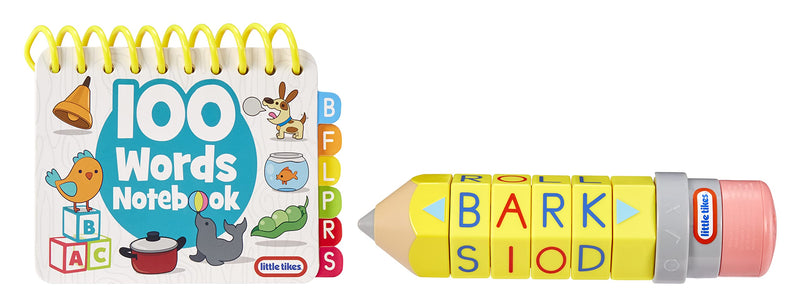 little tikes Learn & Play 100 Words Spell & Spin Pencil - Includes Letters, Spelling, Vocabulary, Phonetics, Alphabet, Sounds - Preschool Education & Learning - For Toddlers Aged From 3 Years