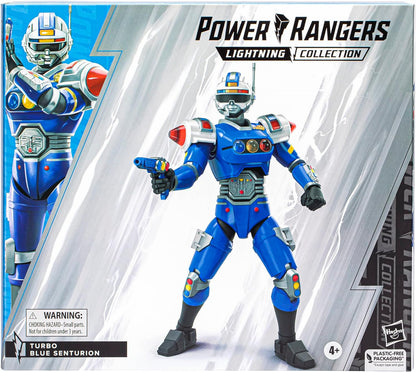Power Rangers Lightning Collection Turbo Blue Senturion 6.6-inch in Scale 6-Inch Action Figure, Toys and Action Figures for Kids Ages 4 and Up
