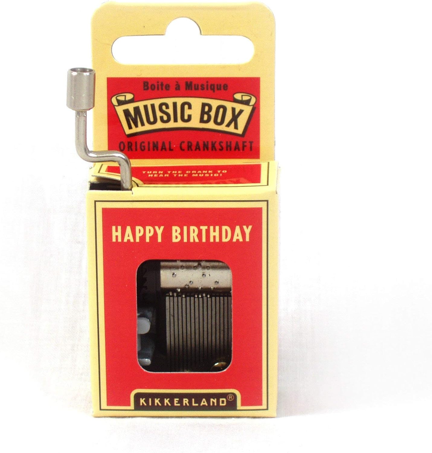 Kikkerland Happy Birthday Crank Music Box