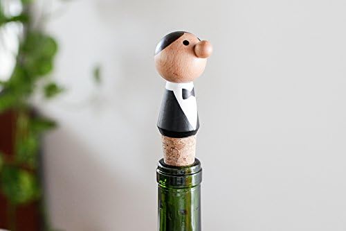 KIKKERLAND BA60 Wine Stopper, Beechwood, Multicolor