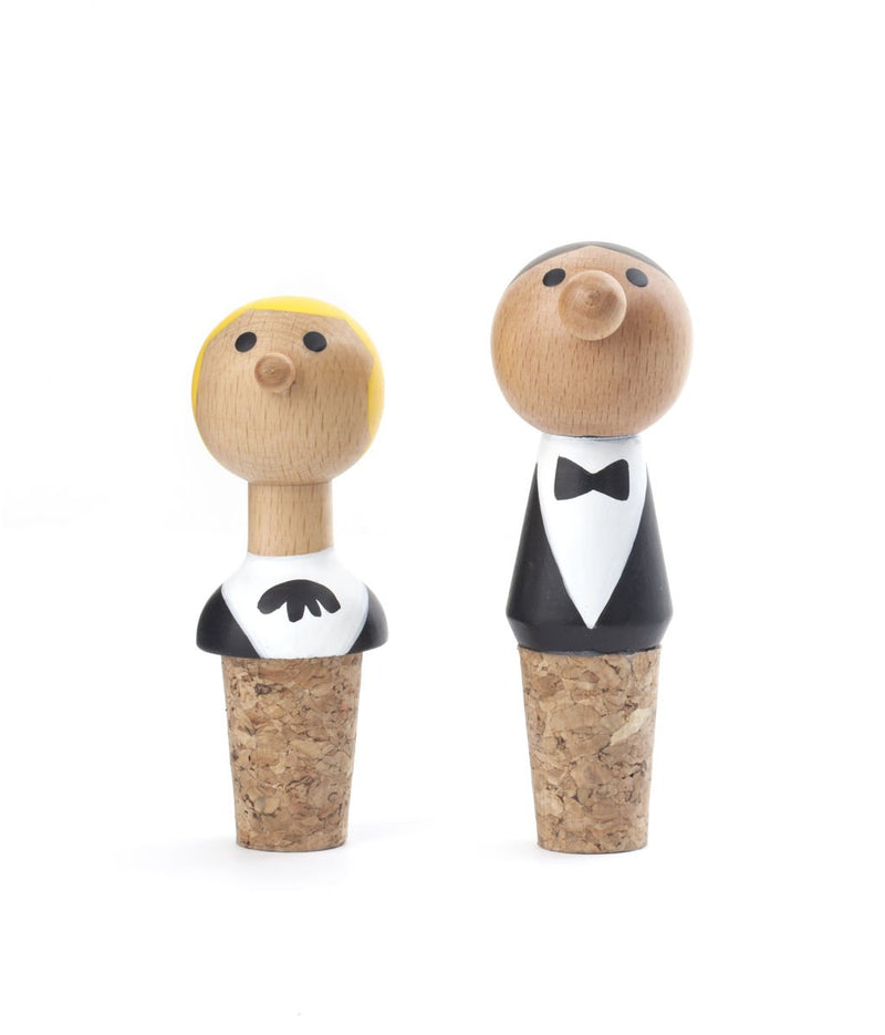 KIKKERLAND BA60 Wine Stopper, Beechwood, Multicolor