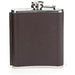 KIKKERLAND Leather Hip Flask 7OZ