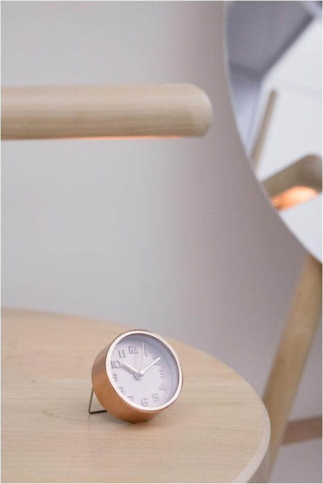 Gold oder Kupfer Wecker Design von Kikkerland Uhr Reisewecker AC10-A-EU NEU