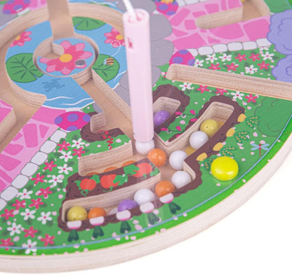 Bigjigs Toys, Flower Garden Maze Puzzle, Wooden Toys, Jigsaw Puzzle, Wooden Puzzle, Farm Toys, Jigsaw For 3 4 5 Year Olds, Toddler Puzzles, Childrens Puzzles