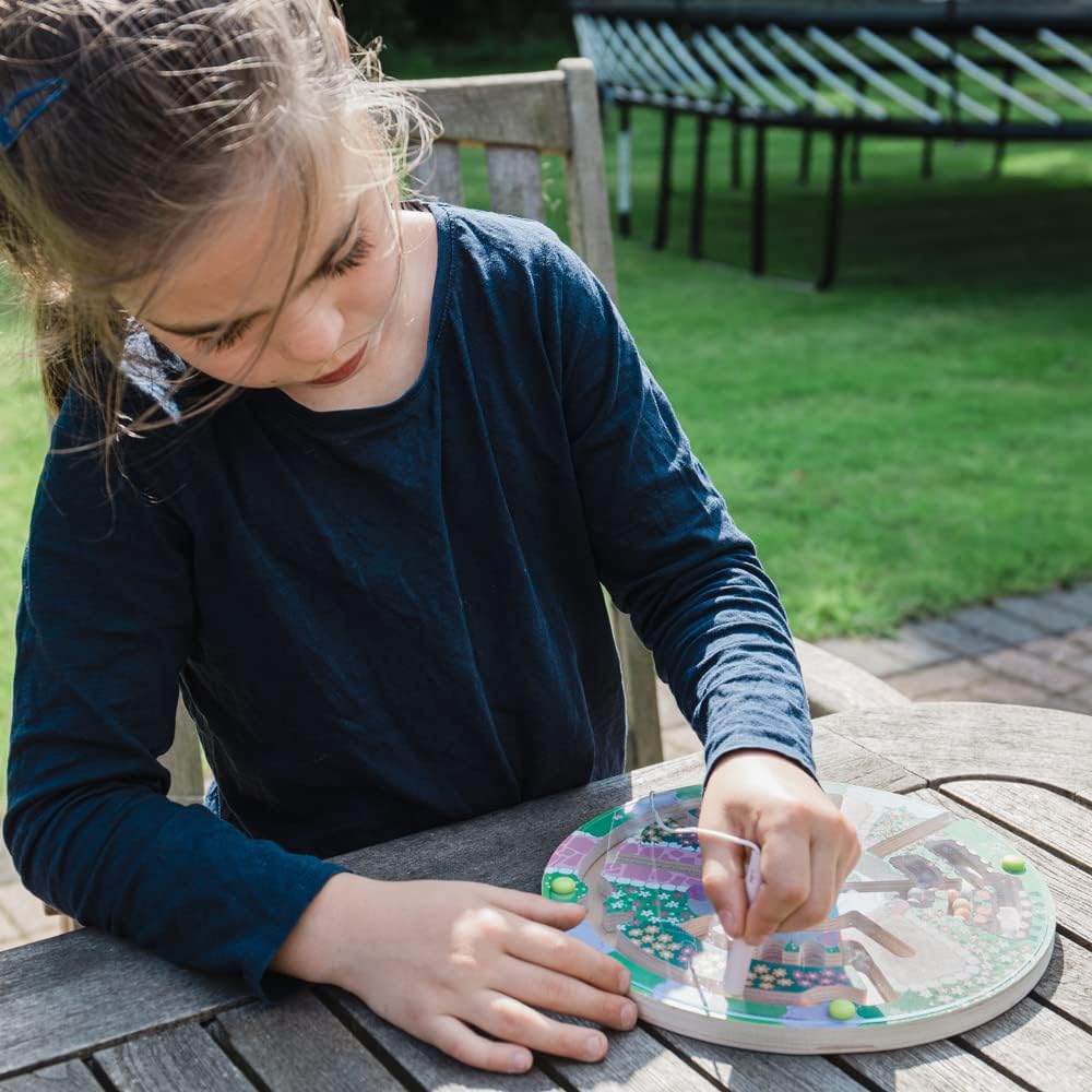 Bigjigs Toys, Flower Garden Maze Puzzle, Wooden Toys, Jigsaw Puzzle, Wooden Puzzle, Farm Toys, Jigsaw For 3 4 5 Year Olds, Toddler Puzzles, Childrens Puzzles