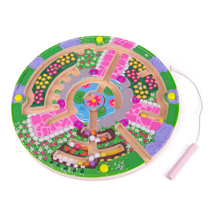 Bigjigs Toys, Flower Garden Maze Puzzle, Wooden Toys, Jigsaw Puzzle, Wooden Puzzle, Farm Toys, Jigsaw For 3 4 5 Year Olds, Toddler Puzzles, Childrens Puzzles