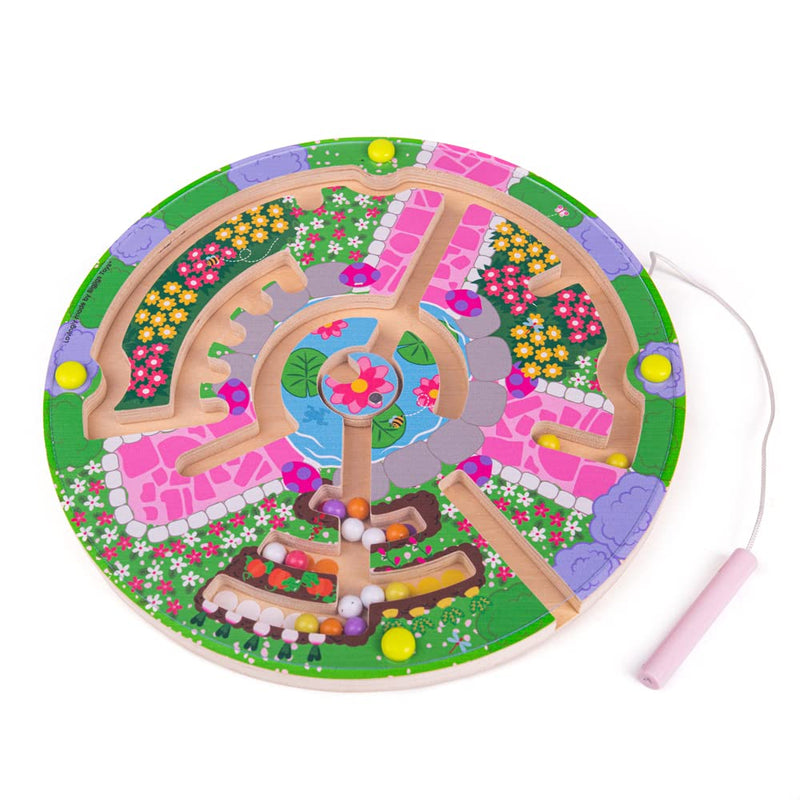 Bigjigs Toys, Flower Garden Maze Puzzle, Wooden Toys, Jigsaw Puzzle, Wooden Puzzle, Farm Toys, Jigsaw For 3 4 5 Year Olds, Toddler Puzzles, Childrens Puzzles