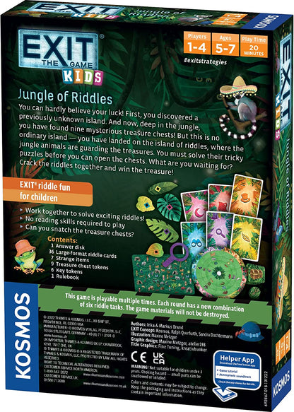 EXIT: The Game - Kids - Jungle of Riddles | Brainteasers | Kinderaktivität | Kooperatives Spiel für Kinder