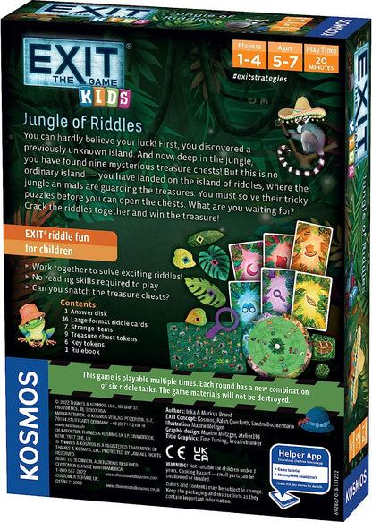 EXIT: The Game - Kids - Jungle of Riddles | Brainteasers | Kinderaktivität | Kooperatives Spiel für Kinder