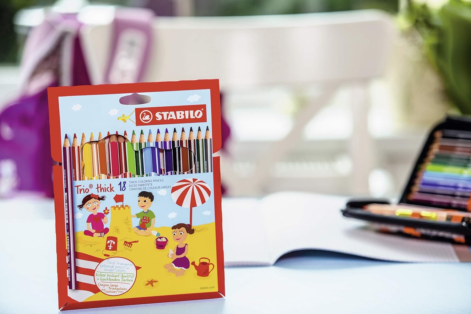 Stabilo Trio Thick Pencil , Set of 18 , Multicolored (022509