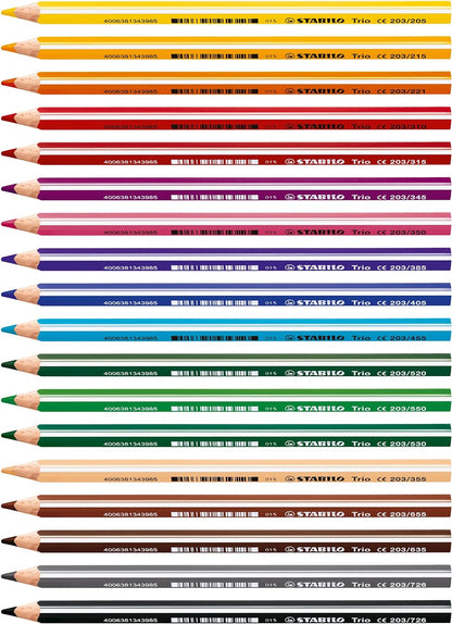 Stabilo Trio Thick Pencil , Set of 18 , Multicolored (022509