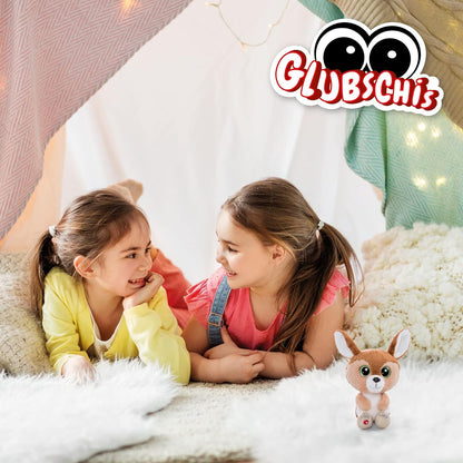 Nici Glubschis: The Original – Glubschis Fawn Feena 15cm I Sitting Plush Toy Fawn with Big Glittery Eyes I Soft Toy For Cuddly Toy Lovers