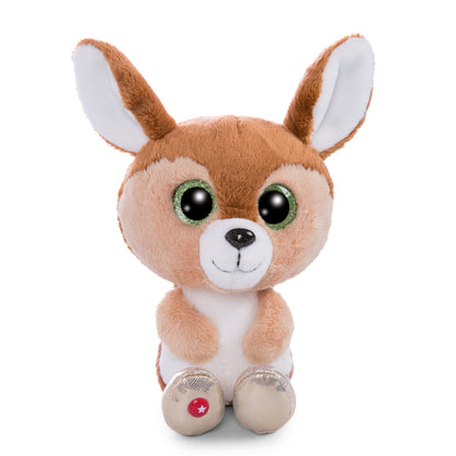 Nici Glubschis: The Original – Glubschis Fawn Feena 15cm I Sitting Plush Toy Fawn with Big Glittery Eyes I Soft Toy For Cuddly Toy Lovers