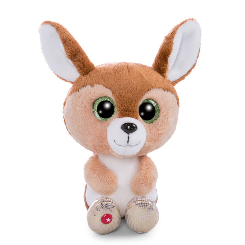 Nici Glubschis: The Original – Glubschis Fawn Feena 15cm I Sitting Plush Toy Fawn with Big Glittery Eyes I Soft Toy For Cuddly Toy Lovers