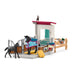 schleich HORSE CLUB — 42611 Horse Stall Playset, 34-Piece Horse Stable Play Set Extension with Mare and Foal Figurines, Horse Toys for Girls & Boys Ages 5+
