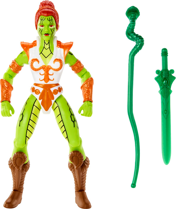 Masters del Universo MOTU Origins Snake Teela Figura de acción con accesorios, juguete +6 años (Mattel HKM73