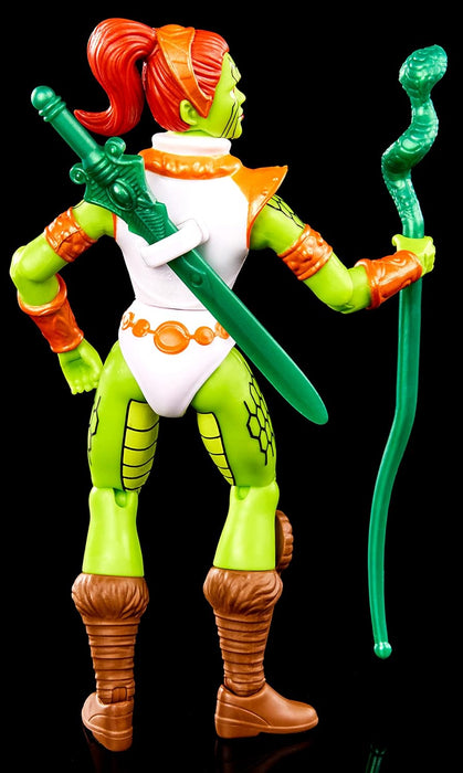 Masters del Universo MOTU Origins Snake Teela Figura de acción con accesorios, juguete +6 años (Mattel HKM73