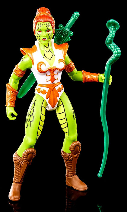 Masters del Universo MOTU Origins Snake Teela Figura de acción con accesorios, juguete +6 años (Mattel HKM73