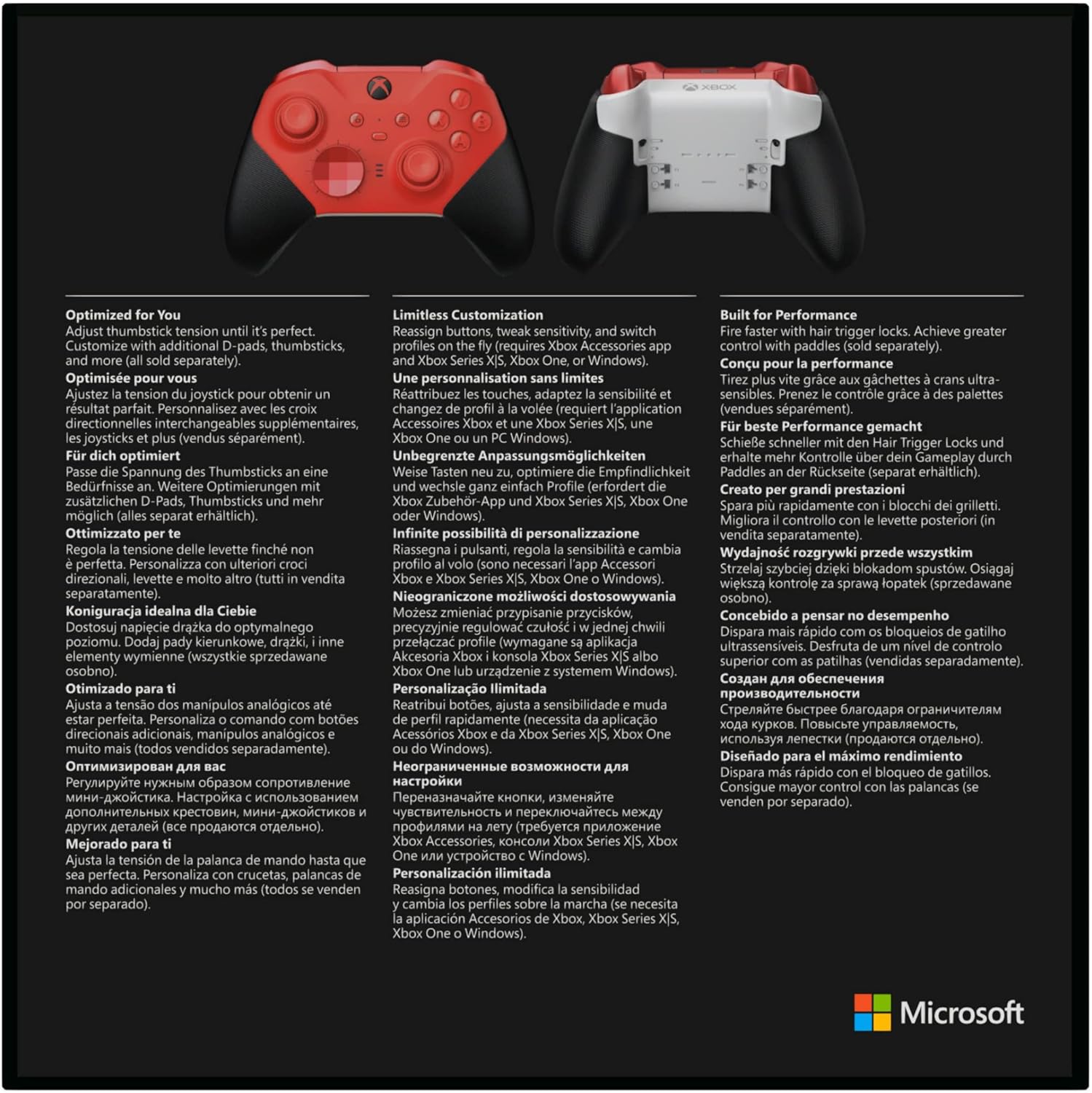 Xbox Elite Wireless Controller Series 2 – Core Edition (Red) Red (Core Edition) Controller Only