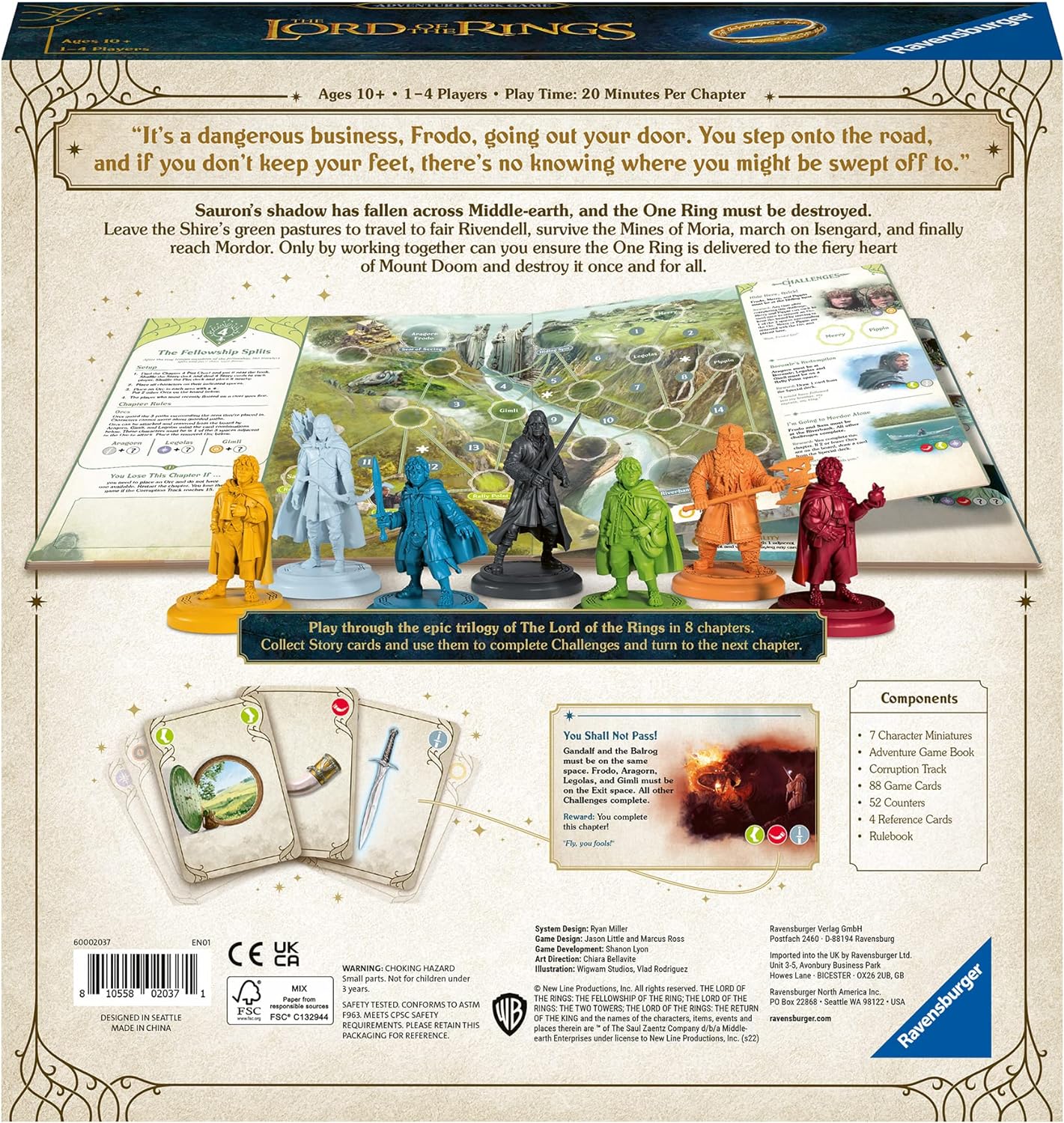 Ravensburger - Adventure Book Game Lord of The Rings EN (10827542