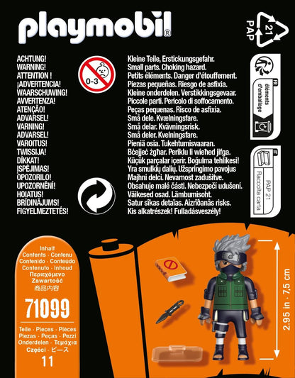 Playmobil 71099 Naruto: Kakashi Figure Set, Naruto Shippuden anime collectors figure, playset for children and fans 5-99 years