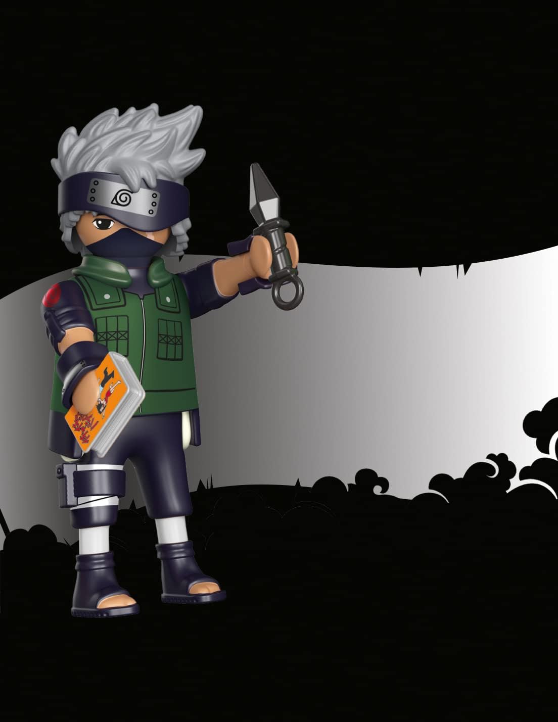 Playmobil 71099 Naruto: Kakashi Figure Set, Naruto Shippuden anime collectors figure, playset for children and fans 5-99 years