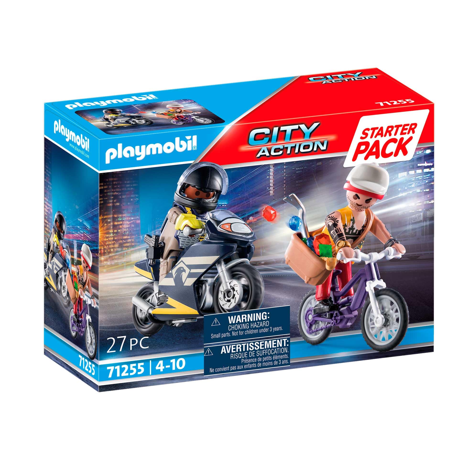 Playmobil 71255 Special Forces and Thief Starter Pack, Police Toy, Fun Imaginative Role-Play, PlaySets Suitable for Children Ages 4+